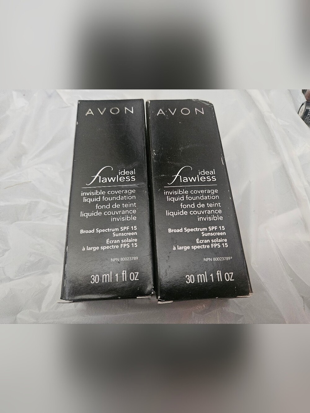 Avon Ideal Flawless Liquid Foundation Cream Beige New in Box Lot Of 2 NOS Avon. 